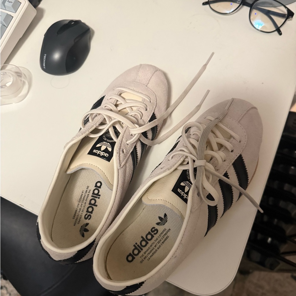 Adidas Tokyo Cream and Black Sneakers